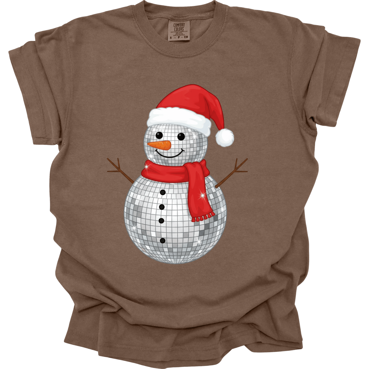 Faux Disco Ball Snowman