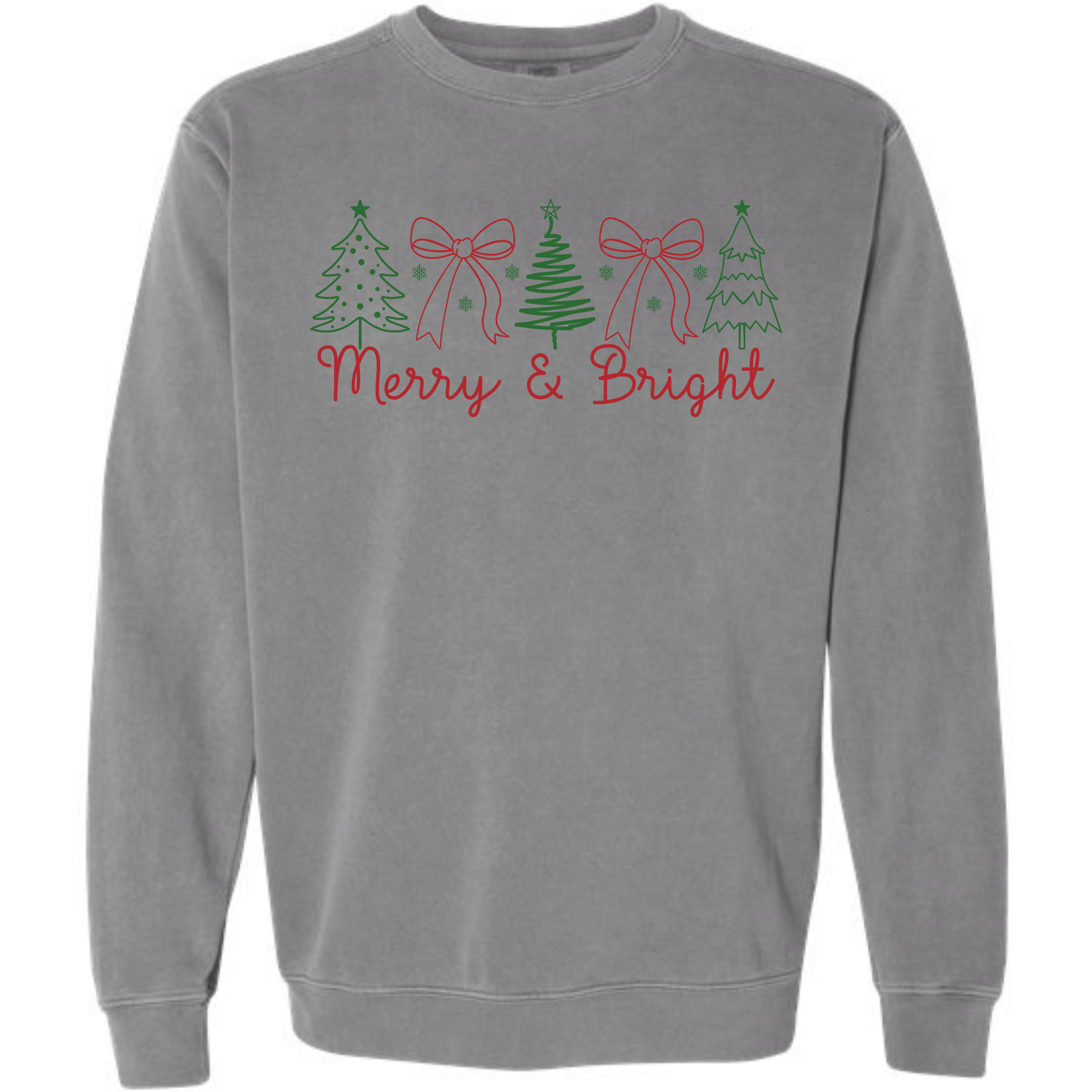 Minimal Merry & Bright Christmas Trees & Bows