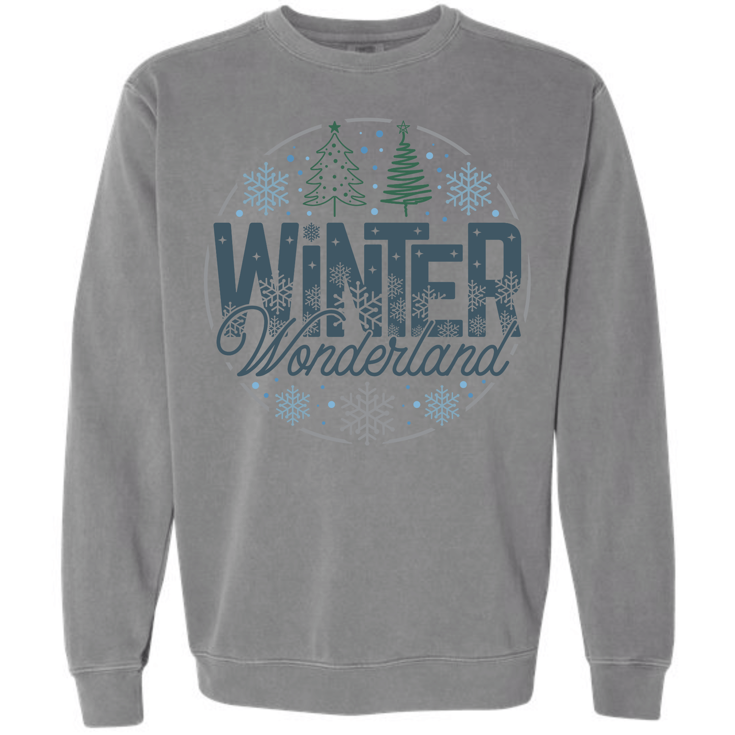 Winter Wonderland – Blue & Green Trees