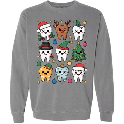 Cute Christmas Tooth Characters | Dental Holiday Shirt