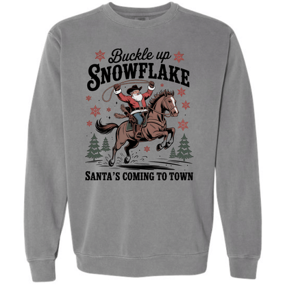 Buckle Up Snowflake, Santa's Coming To Town