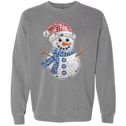 Faux Bling Mosaic Snowman