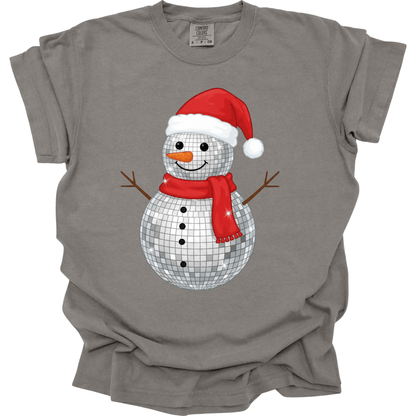 Faux Disco Ball Snowman