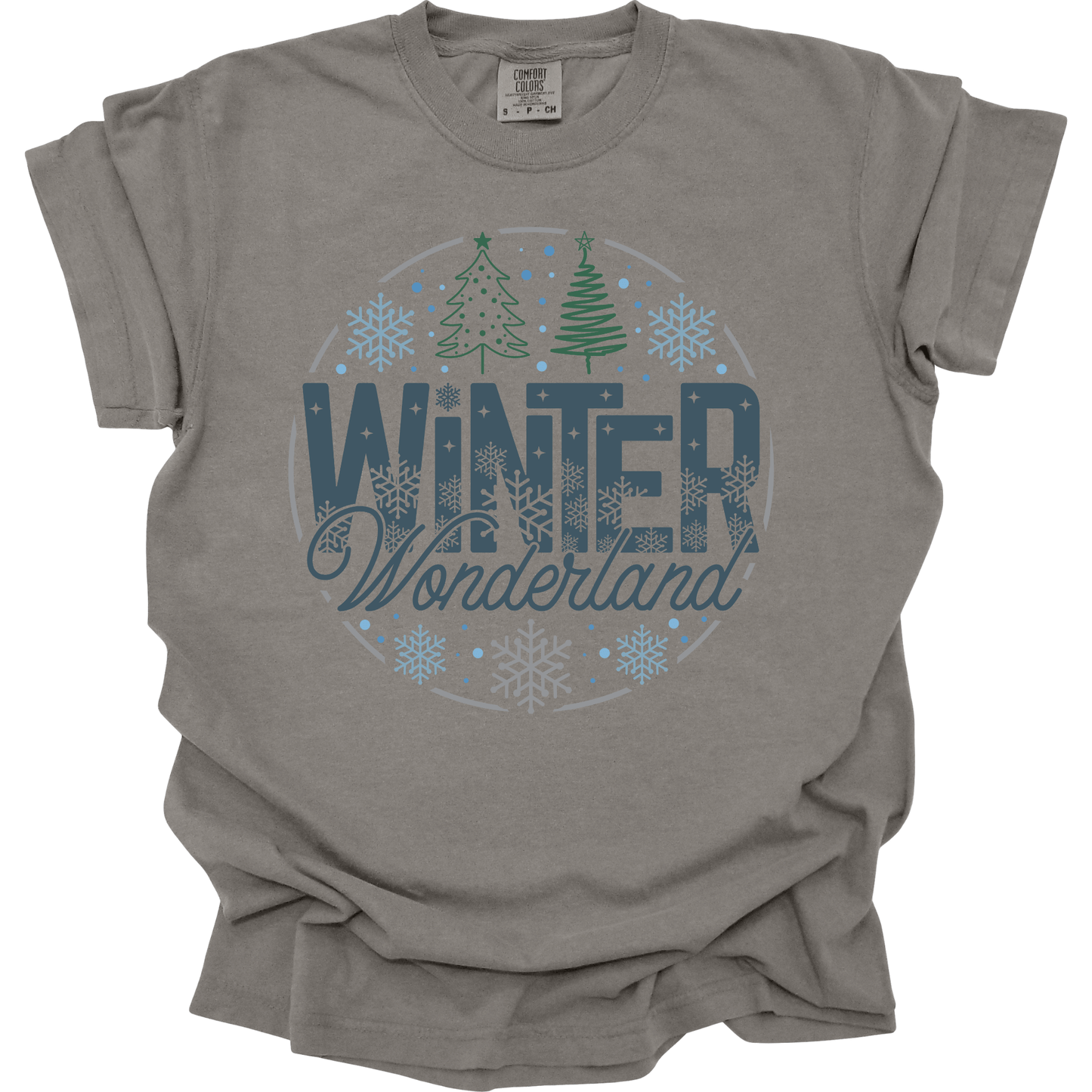 Winter Wonderland – Blue & Green Trees