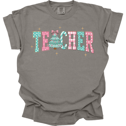 Teacher Christmas Preppy Pastel