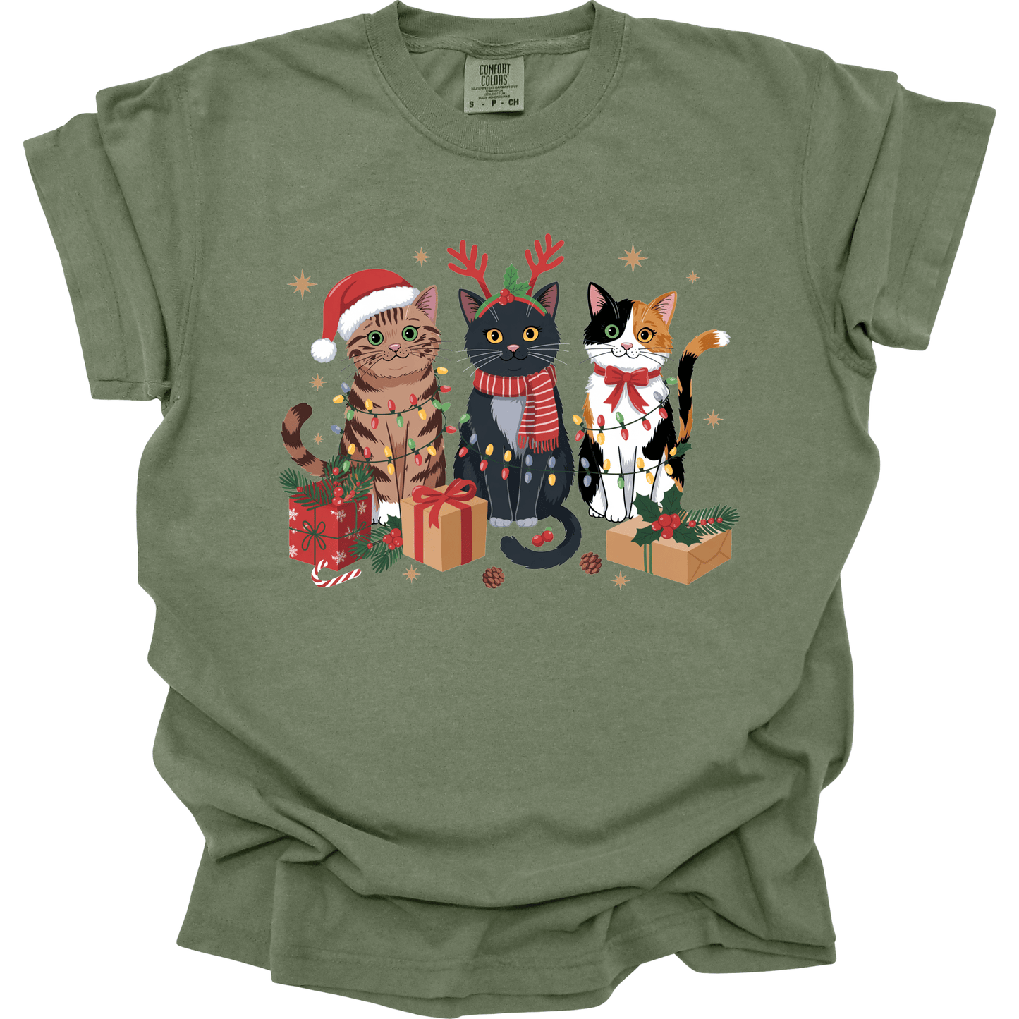 Meowy Christmas - Cute Holiday Cats with Lights & Gifts