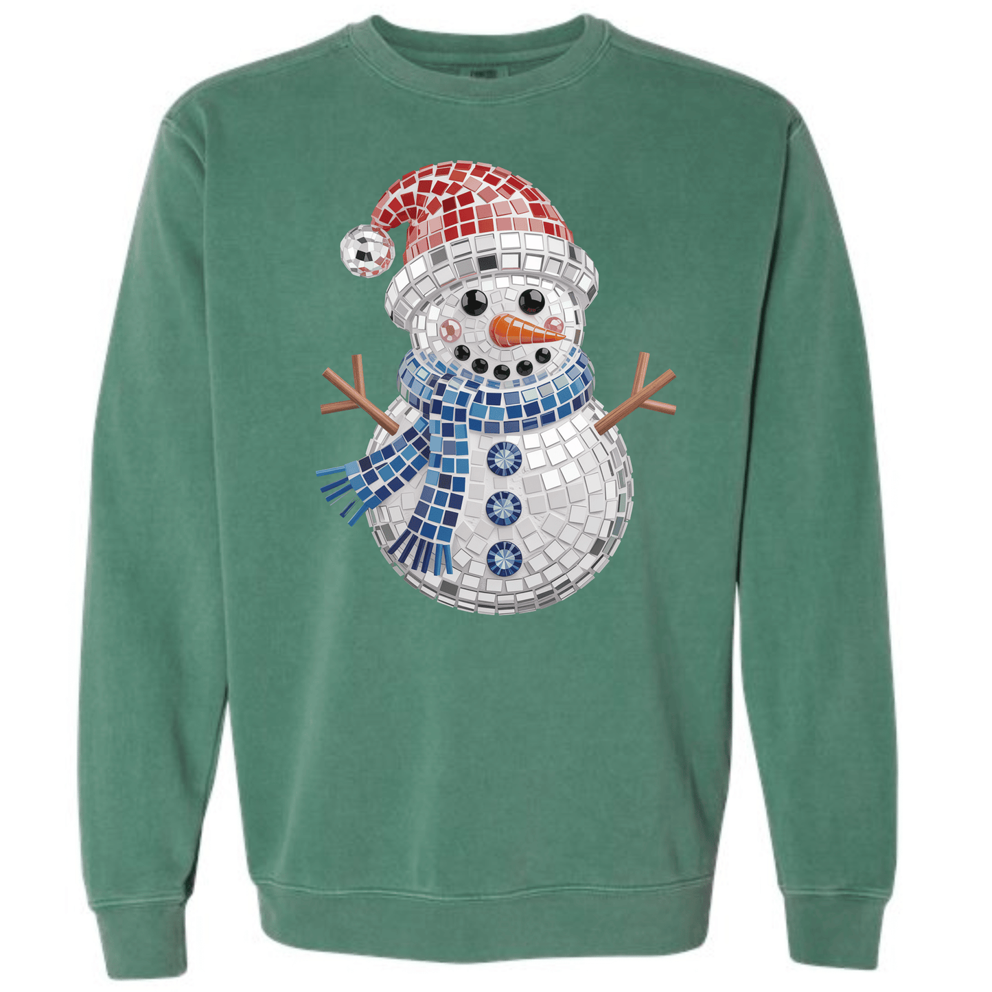 Faux Bling Mosaic Snowman