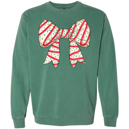 Christmas Tree Cake Coquette Bow