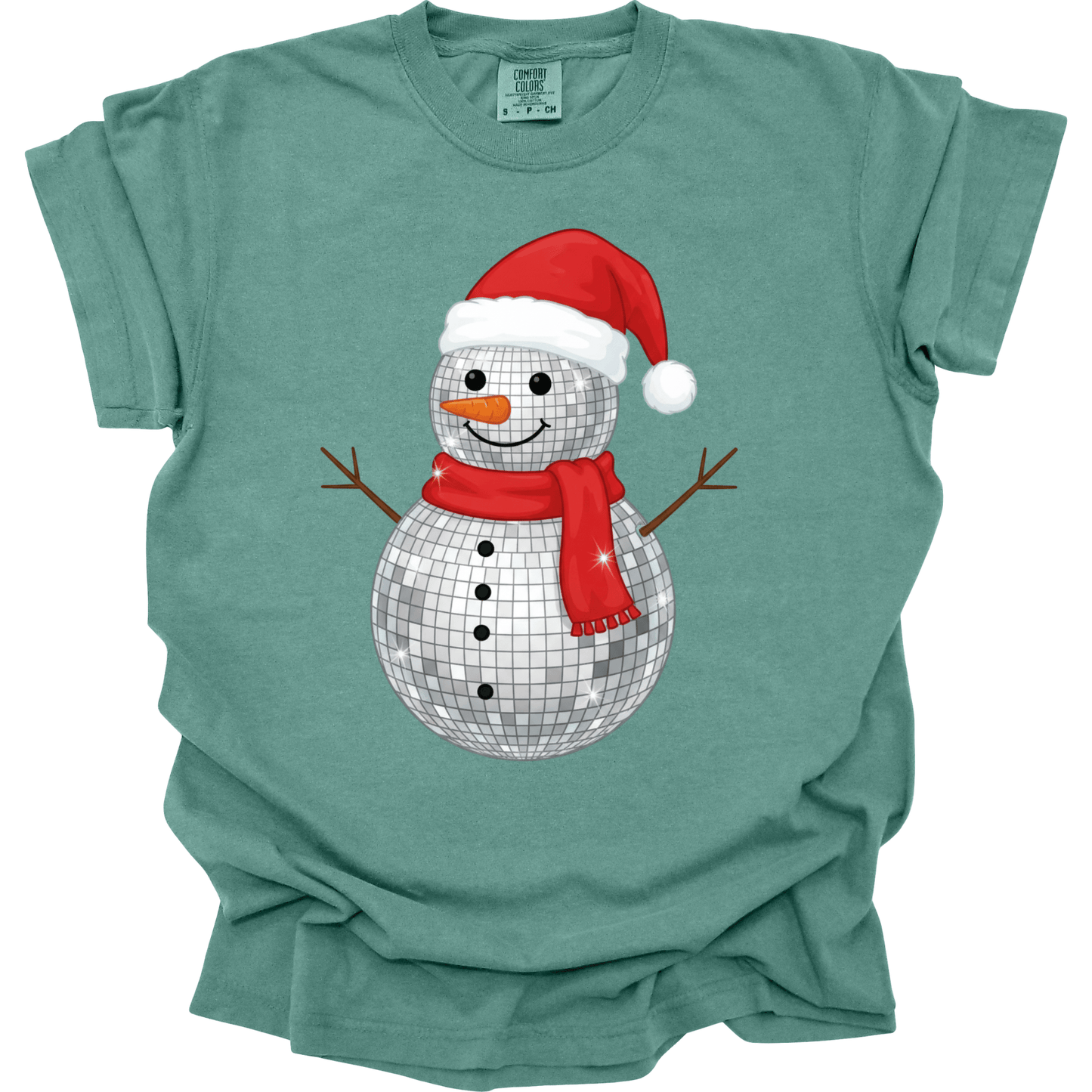 Faux Disco Ball Snowman