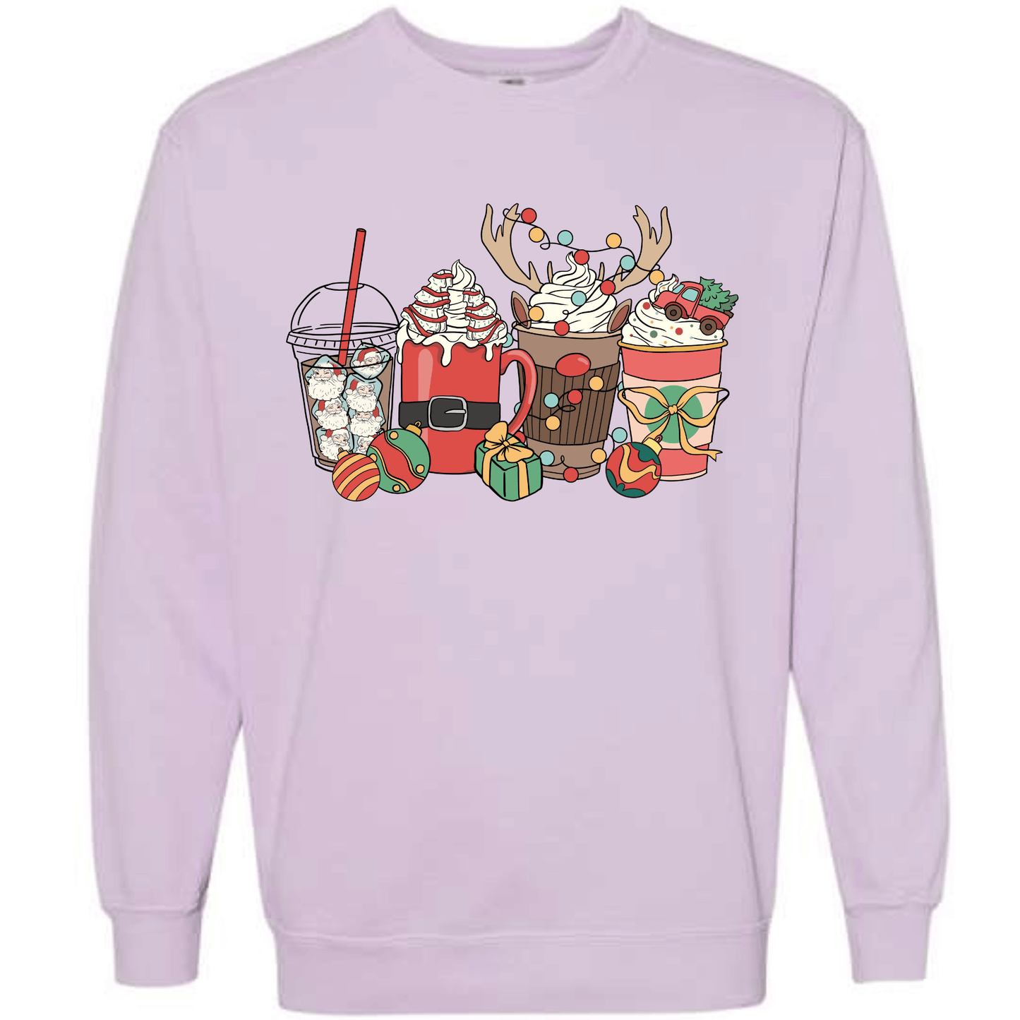 Christmas Drinks: Holiday Cocoa, Reindeer Mug & Santa Latte