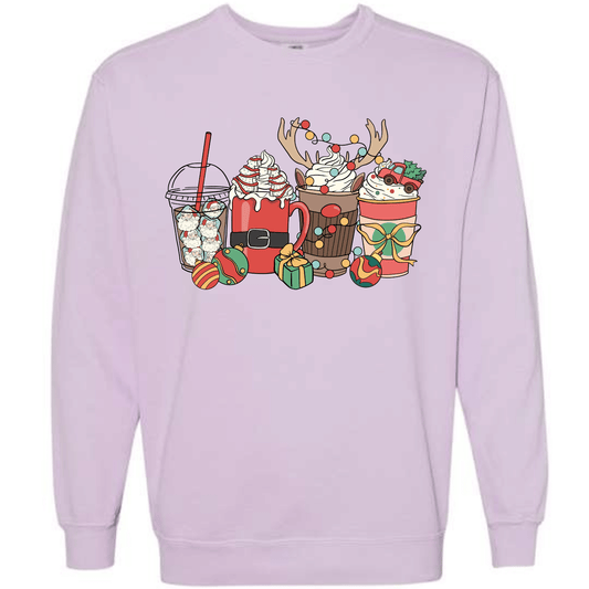 Christmas Drinks: Holiday Cocoa, Reindeer Mug & Santa Latte