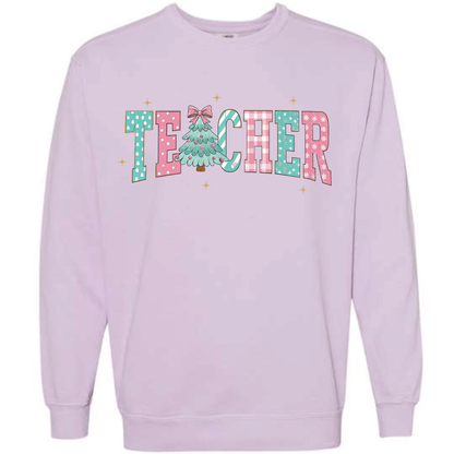 Teacher Christmas Preppy Pastel