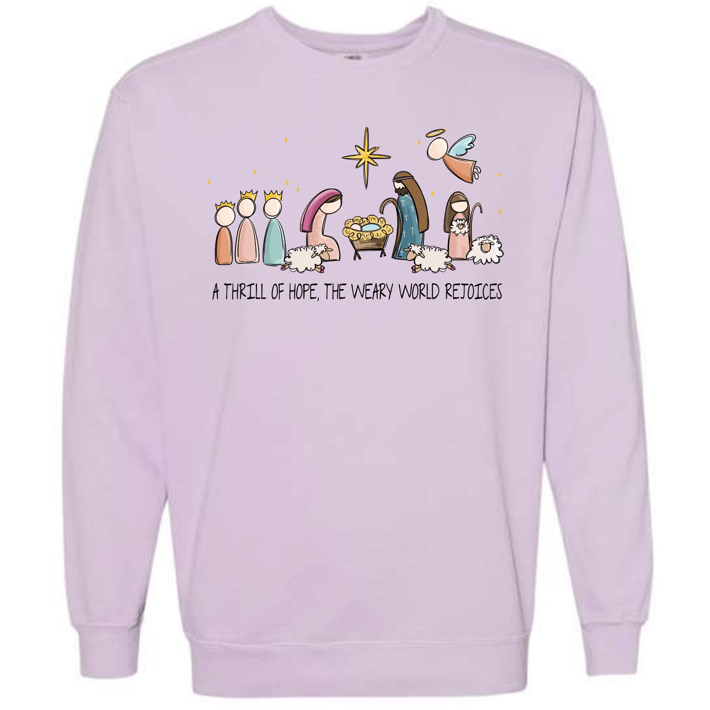 A Thrill of Hope Pastel Nativity Scene