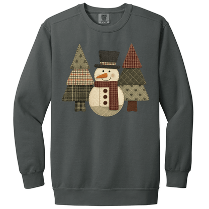 Faux Patchwork Snowman