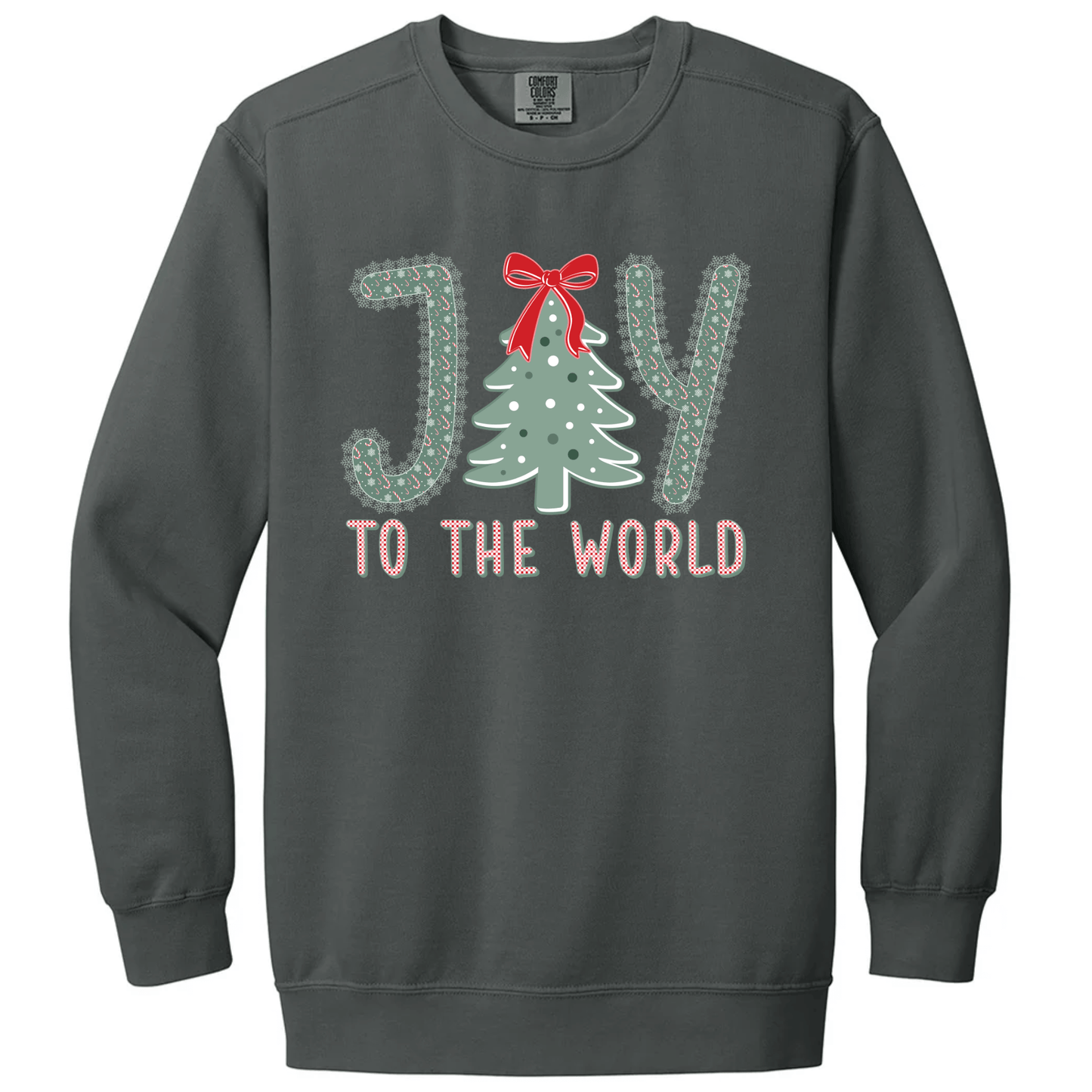 Joy to the World – Candy Cane Letters & Bow Tree