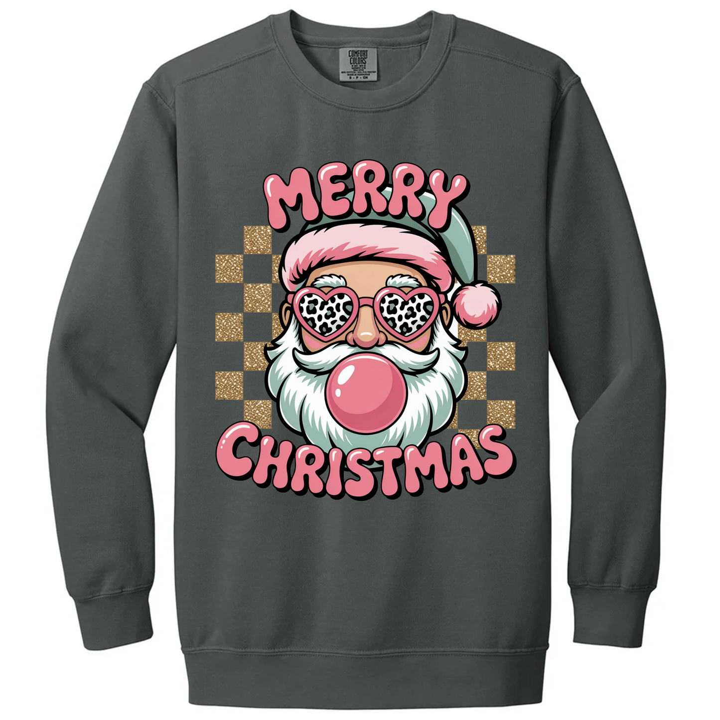 Merry Christmas Retro Bubblegum Santa