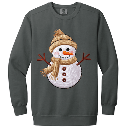 Faux Cozy Crochet Snowman