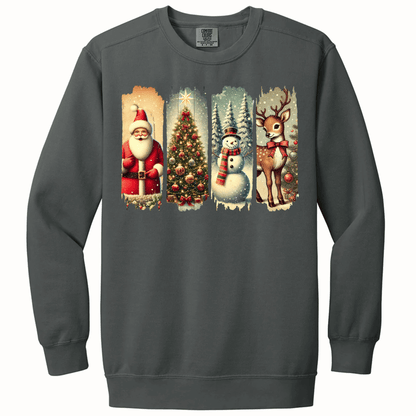 Retro Christmas Brushstrokes