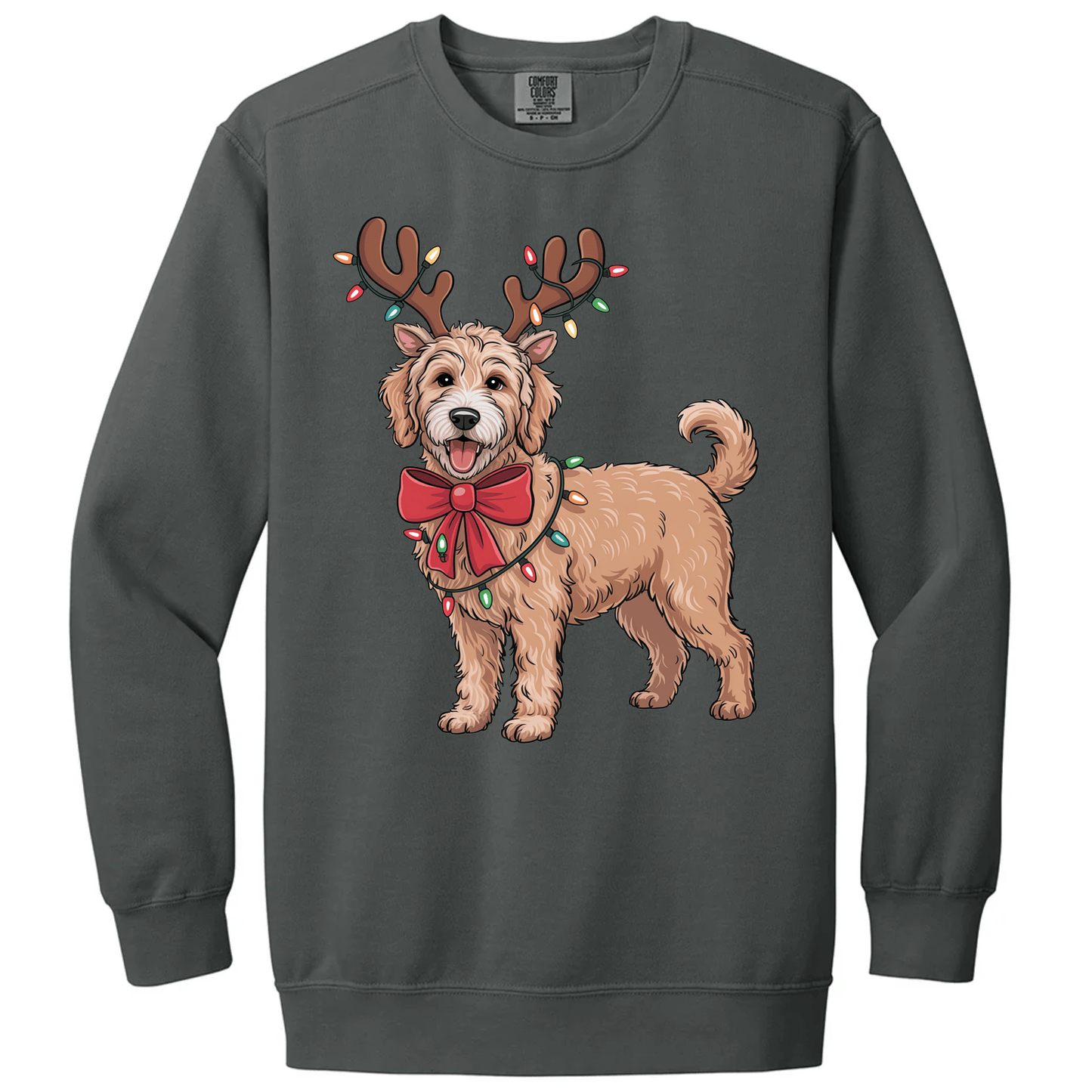 Goldendoodle Reindeer