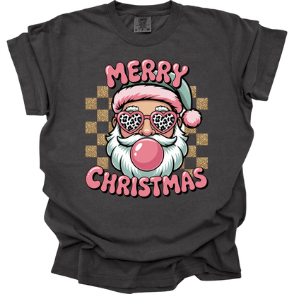 Merry Christmas Retro Bubblegum Santa