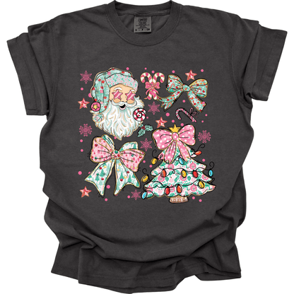 Pastel Santa Christmas Collage