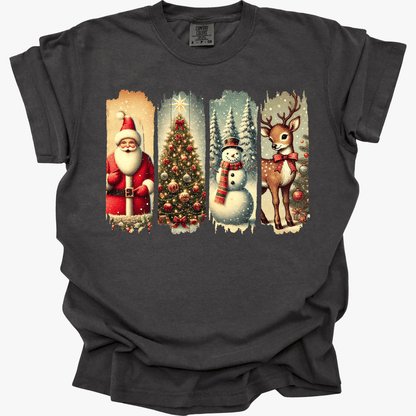 Retro Christmas Brushstrokes