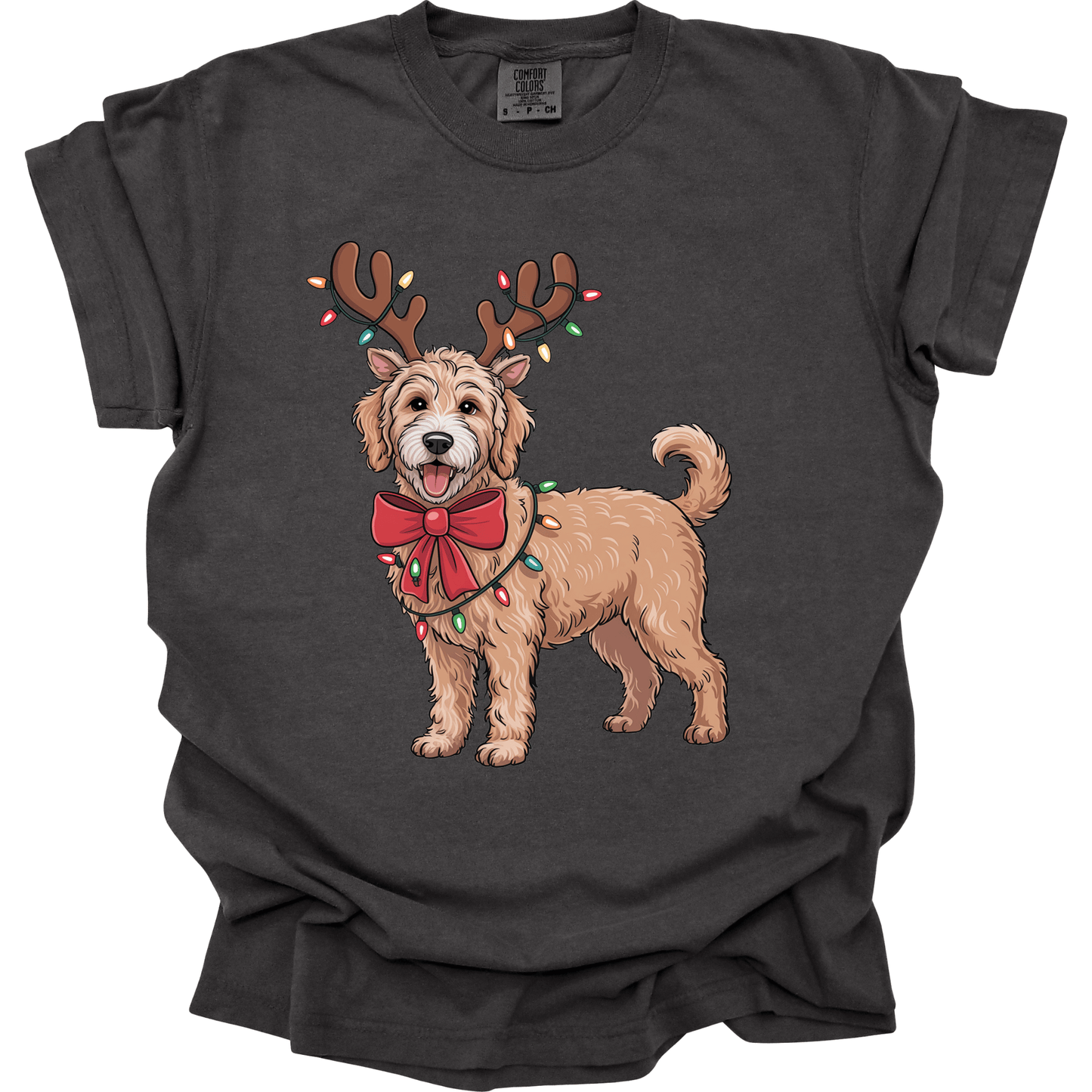 Goldendoodle Reindeer
