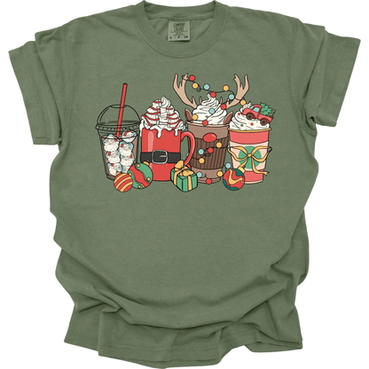 Christmas Drinks: Holiday Cocoa, Reindeer Mug & Santa Latte