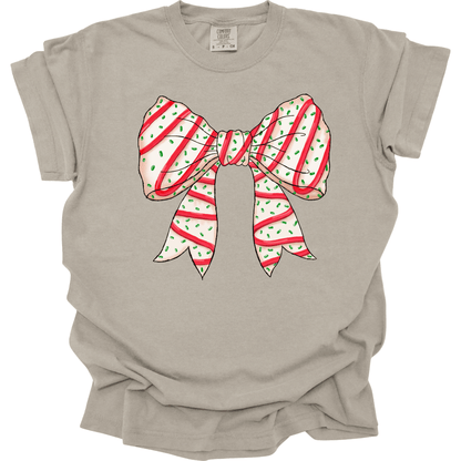 Christmas Tree Cake Coquette Bow