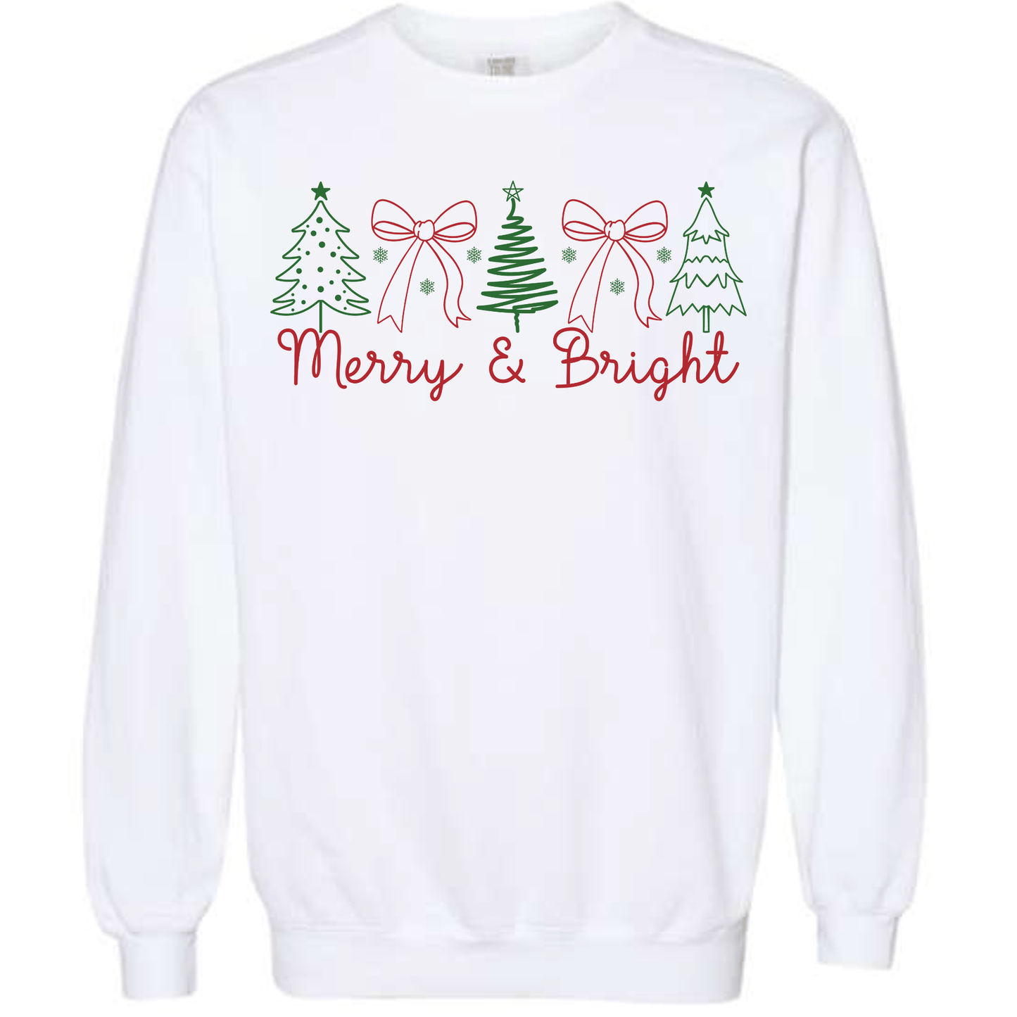 Minimal Merry & Bright Christmas Trees & Bows