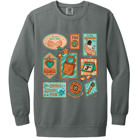 TLOASG Vintage Stamp Collection Crewneck | Adult (Comfort Colors)