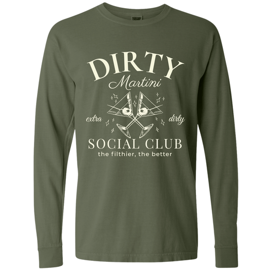 Martini Club: Comfort Colors Long Sleeve T-Shirt