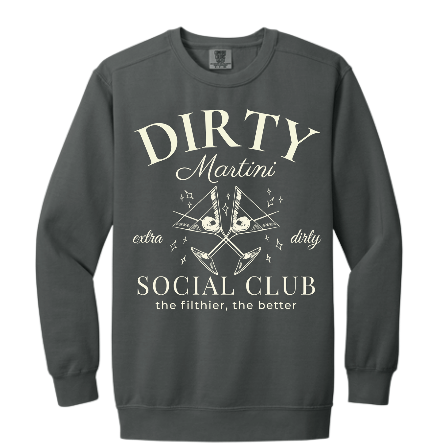 Martini Club: Comfort Colors Crewneck Sweatshirt