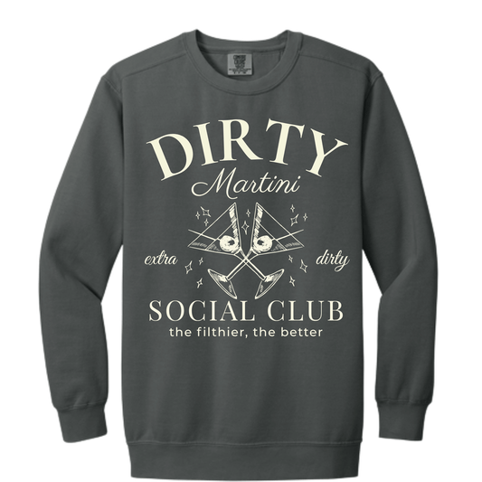 Martini Club: Comfort Colors Crewneck Sweatshirt