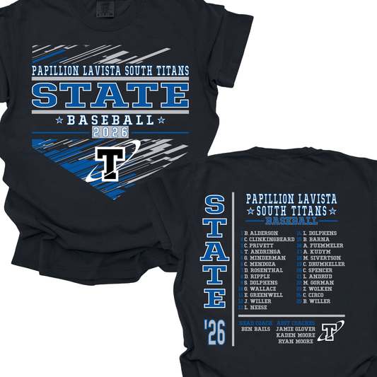 PLSHS State Baseball | Comfort Colors T-Shirt
