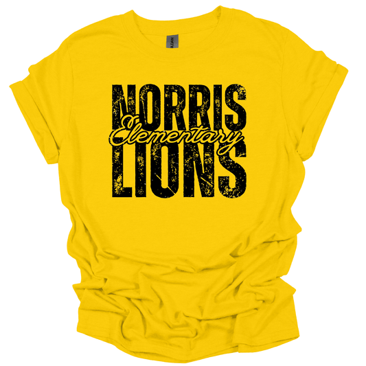 Norris Elementary Lions Grunge T-Shirt | Youth & Adult