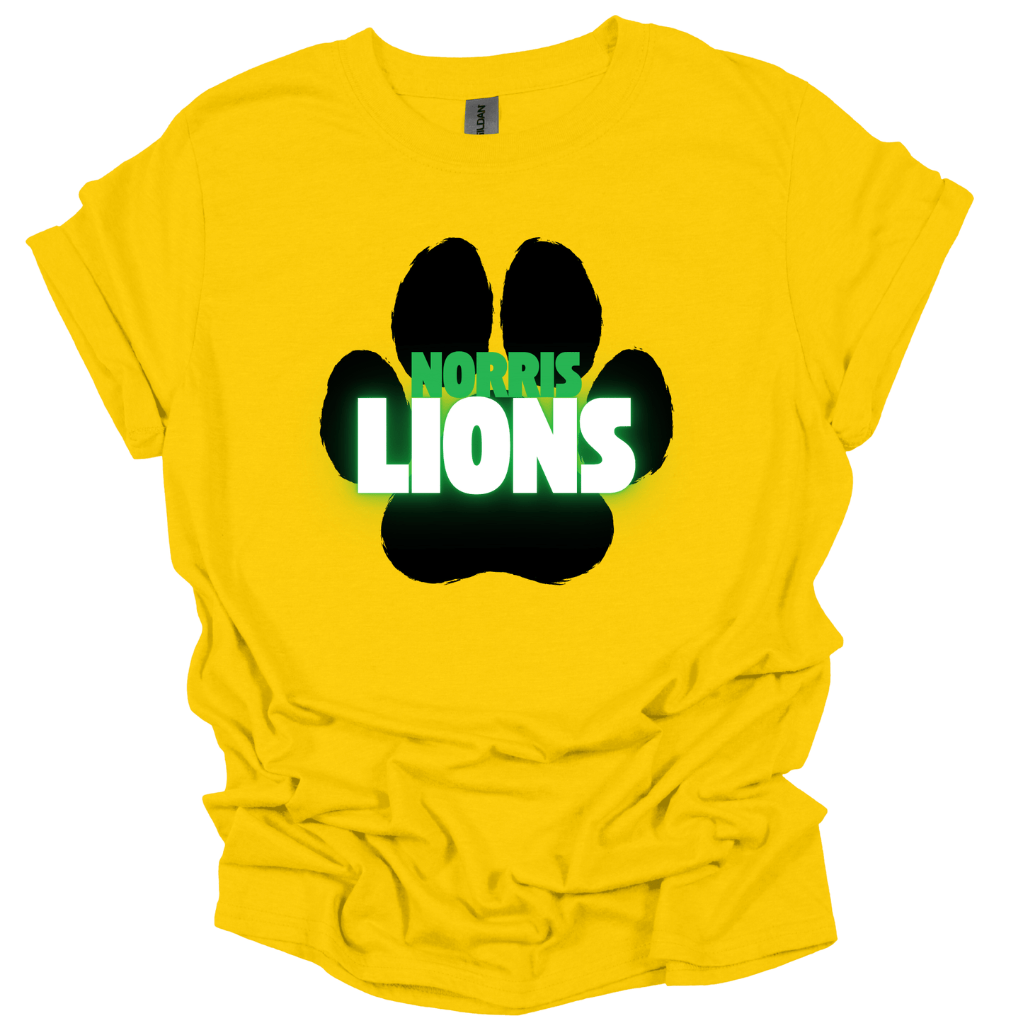 Neon Paw Print T-Shirt | Youth & Adult