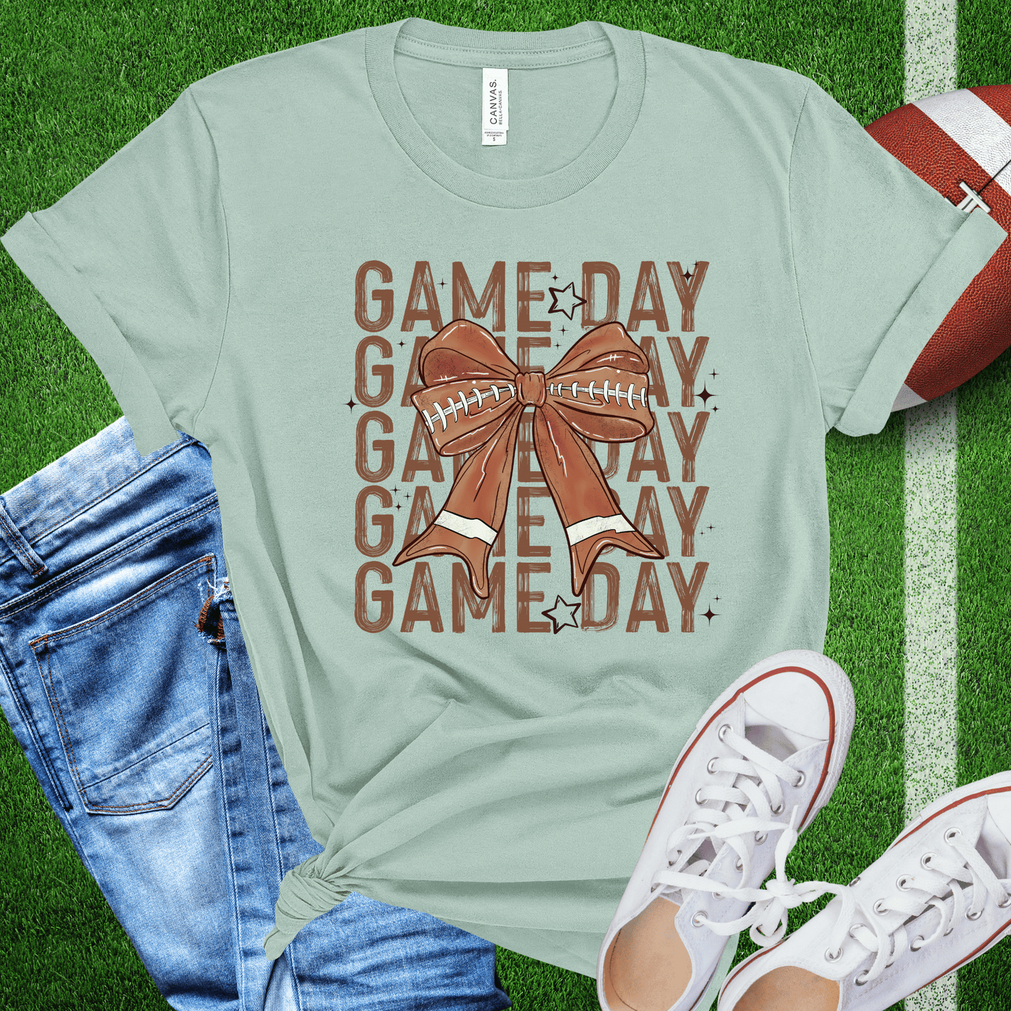 Game Day Stacked with Bow