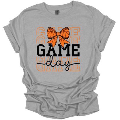 Game Day Bow Basketball T-Shirt