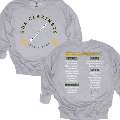 2026-2027 Gretna High School - Clarinets | Crewneck Sweatshirt