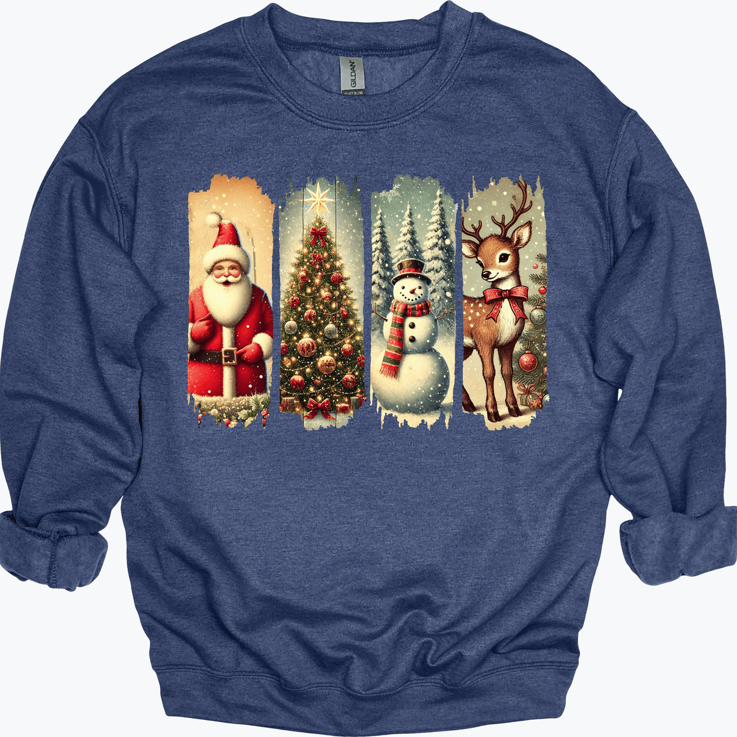 Retro Christmas Brushstrokes