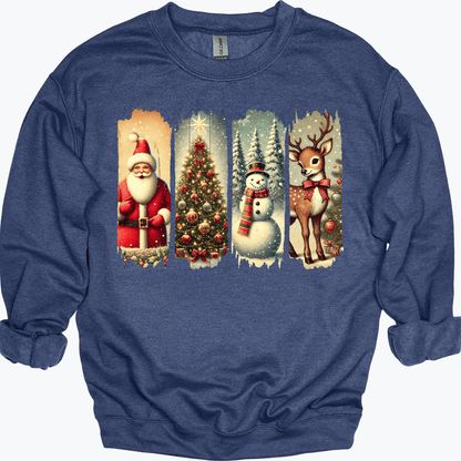 Retro Christmas Brushstrokes