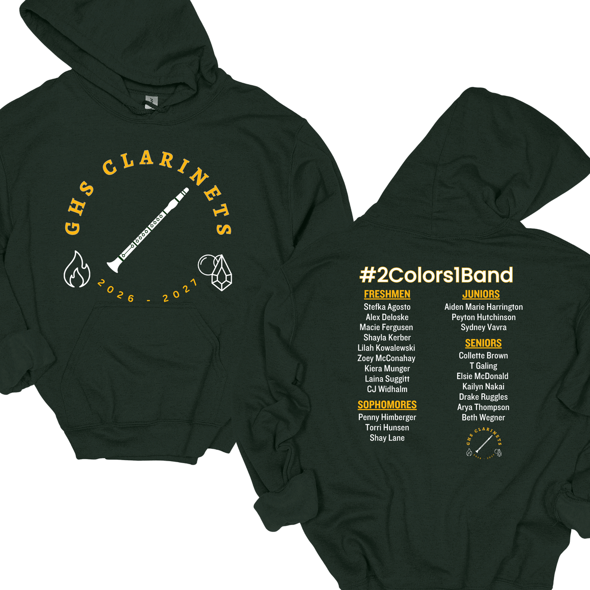 2026-2027 Gretna High School - Clarinets | Hoodie