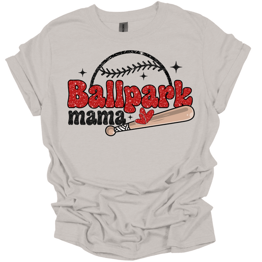 Ballpark Mama (Faux Glitter)