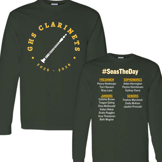 2025-2026 Gretna High School - Clarinets | Long Sleeve T-Shirt