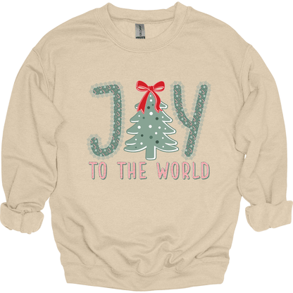 Joy to the World – Candy Cane Letters & Bow Tree