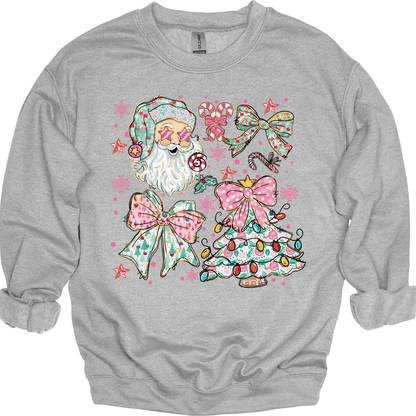 Pastel Santa Christmas Collage