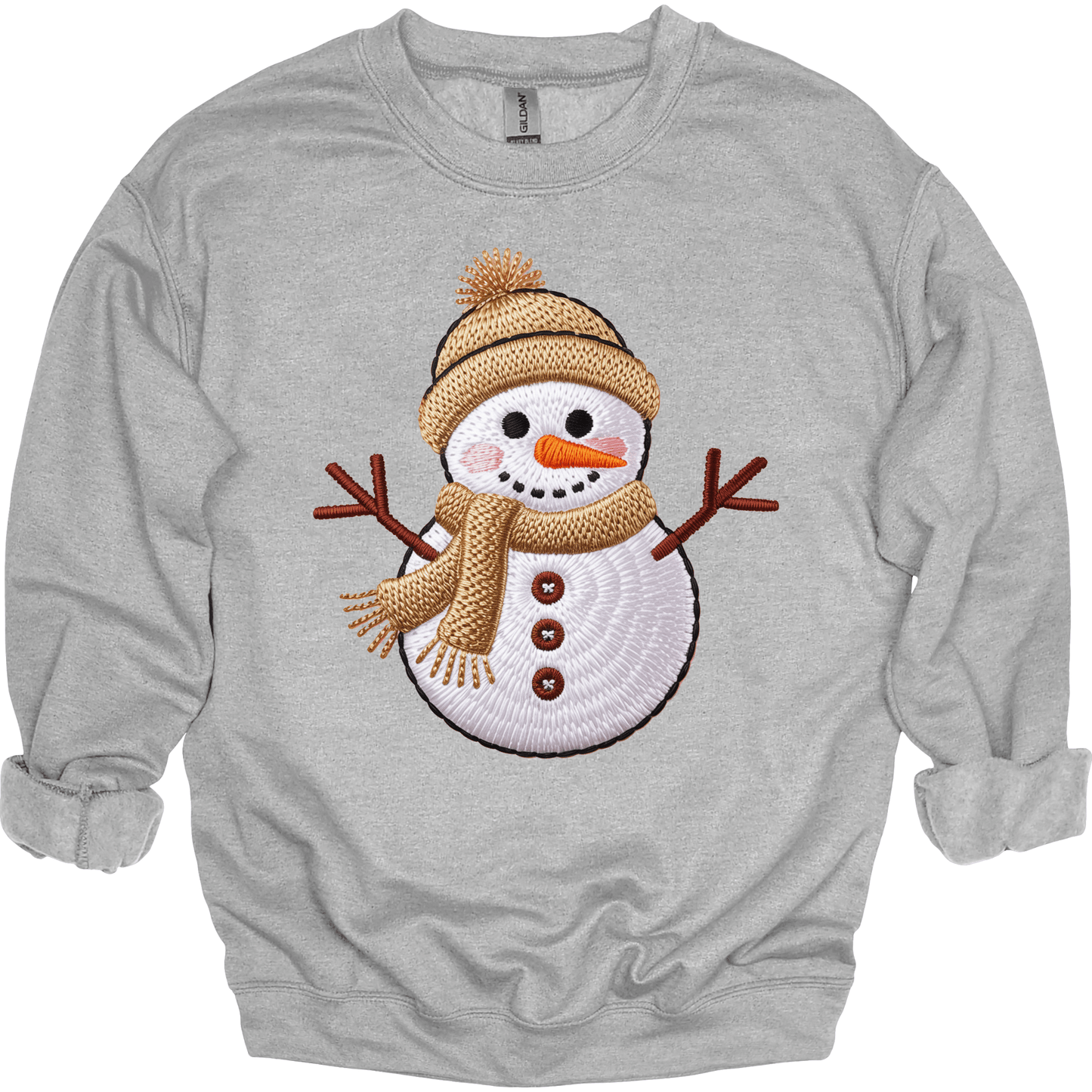 Faux Cozy Crochet Snowman