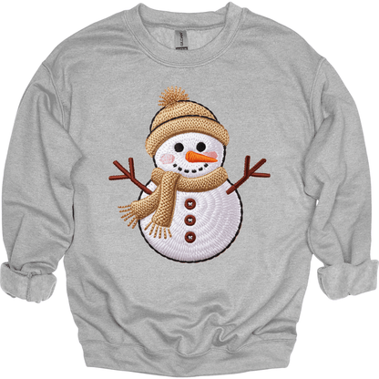 Faux Cozy Crochet Snowman