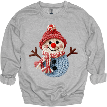 Faux Knit Winter Snowman
